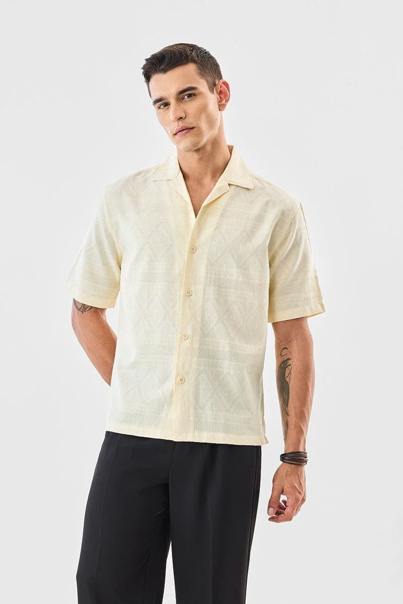 SNITCH Box Fit Self-design Shirt